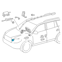 OEM 2015 Toyota Sienna Front Sensor Diagram - 89173-09590