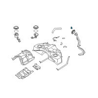 OEM 2007 Infiniti FX45 Filler Cap Assembly Diagram - 17251-CG000