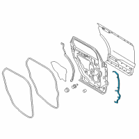 OEM Ford Edge Front Weatherstrip Diagram - FT4Z-5825325-C