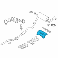 OEM 2014 BMW 428i xDrive Heat Insulator Rear Silencer Diagram - 51-48-7-241-777