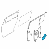 OEM 2011 Ford Flex Window Motor Diagram - 8A8Z-7423394-A