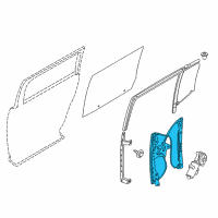 OEM 2013 Ford Flex Window Regulator Diagram - 8A8Z-7427008-A