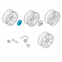 OEM 2007 Ford F-150 Center Cap Diagram - 6L3Z-1130-D