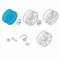 OEM 2007 Ford F-150 Wheel Diagram - 7L3Z-1007-C