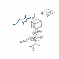 OEM Saturn Aura Positive Cable Diagram - 25850295