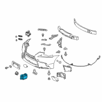 OEM 2015 Lexus RC350 Sensor, Ultrasonic Diagram - 89341-53030