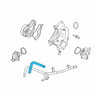 OEM Honda Civic Hose, Bypass Inlet Diagram - 19504-RAC-U00