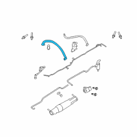 OEM Mercury Crankcase Tube Diagram - 7L2Z-6A664-A