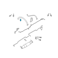 OEM 2009 Mercury Mountaineer Crankcase Tube Elbow Diagram - 2W7Z-6762-AA