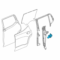 OEM 2019 Buick Enclave Window Motor Diagram - 23100274