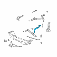 OEM Lexus SC430 Front Suspension Lower Control Arm Sub-Assembly, No.2 Left Diagram - 48670-24020