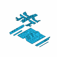 OEM 2019 Hyundai Sonata Panel Assembly-Floor, Center Diagram - 65100-C2000