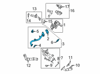 OEM 2022 Ford Bronco EGR Pipe Diagram - JT4Z-9E469-B