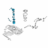 OEM 2020 Hyundai Elantra GT Complete-Fuel Pump Diagram - 31110-G3550