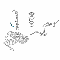 OEM 2018 Hyundai Elantra GT Fuel Pump Sender Assembly Diagram - 94460-G3500