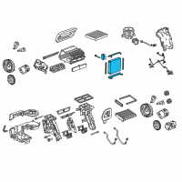 OEM 2015 Chevrolet Malibu Evaporator Core Diagram - 13363519