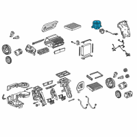 OEM Chevrolet Malibu Blower Motor Diagram - 13263279