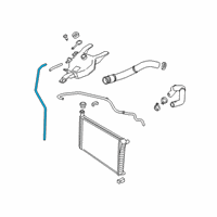 OEM 2004 Pontiac Aztek Overflow Hose Diagram - 9439340