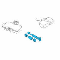 OEM 2018 Infiniti QX30 Tire Pressure Sensor Kit Diagram - 40770-5DA0B