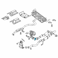 OEM 2017 Chrysler 200 Gasket-Catalytic Converter Diagram - 68110431AB