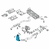 OEM 2017 Chrysler 200 Catalytic Converter Diagram - 68105874AG