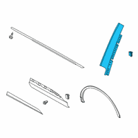 OEM 2022 Lincoln Aviator MOULDING Diagram - LC5Z-78255A34-C