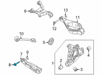 OEM Nissan Rogue Bolt Diagram - 55226-6RA0A