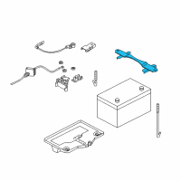 OEM 2012 Nissan 370Z Frame-Battery Fix Diagram - 24420-AL510