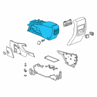 OEM 2020 Buick Enclave Console Assembly Diagram - 84681227