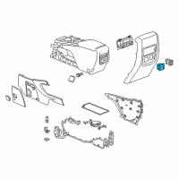 OEM Buick Enclave Power Outlet Diagram - 23408730