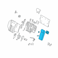 OEM Infiniti EX35 Rear Seat Armrest Assembly Diagram - 88700-1BA1C