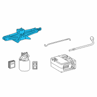 OEM 2017 Toyota Prius Prime Jack Assembly Diagram - 09111-47050