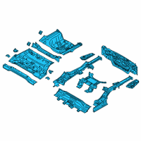 OEM 2019 Kia Optima Panel Complete-Rear Diagram - 65500D5000