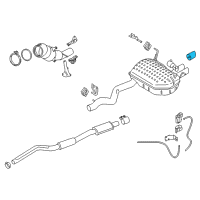 OEM 2015 BMW Z4 Tailpipe Trim Alu-Look Diagram - 18-30-7-618-683