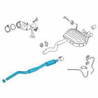 OEM 2013 BMW X1 Front Pipe Diagram - 18-30-7-646-430