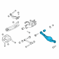 OEM 2014 Lincoln MKX Lower Control Arm Diagram - BT4Z-5A649-A