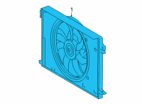 OEM 2022 Lexus NX350 FAN ASSY, W/MOTOR Diagram - 16360-25040