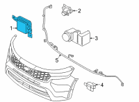 OEM 2022 Kia Sorento Unit Assembly-Front RADA Diagram - 99110P4000