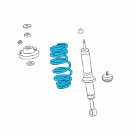 OEM 2021 Toyota Tacoma Coil Spring Diagram - 48131-04880