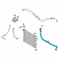 OEM 2021 Hyundai Tucson Hose Assembly-Radiator, Lower Diagram - 25410-D3500