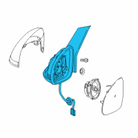 OEM 2017 Buick Cascada Mirror Outside Diagram - 39008890