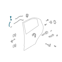 OEM 2009 Pontiac G3 Lock Rod Diagram - 96463686