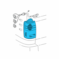 OEM 2001 Toyota 4Runner Lens & Housing Diagram - 81551-35240