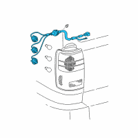 OEM 1999 Toyota 4Runner Socket & Wire Diagram - 81555-35160