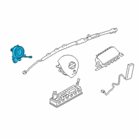 OEM 2019 Nissan Altima Clock Spring Steering Air Bag Wire Diagram - 25554-6CA2A