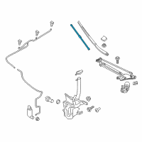 OEM 2017 Lincoln MKZ Wiper Blade Diagram - DP5Z-17528-A