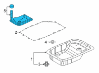 OEM 2009 Cadillac CTS Filter Kit, Automatic Transmission Fluid Diagram - 24258269