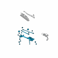 OEM 2006 Acura TSX Link, Front Wiper Diagram - 76530-SEC-A10