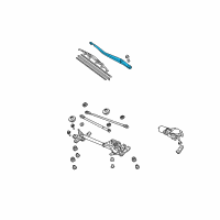 OEM 2008 Acura TSX Arm, Windshield Wiper (Driver Side) Diagram - 76600-SEC-A11