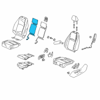 OEM 2020 Honda Odyssey Heater, Right Front Seat-Back Diagram - 81124-THR-A21